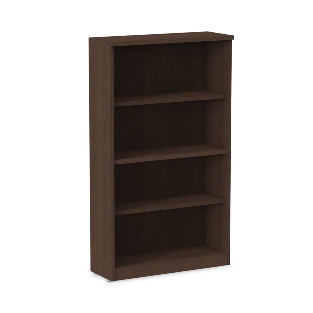 Alera 31.75 in. x 14 in. x 54.88 in. Valencia Series 4-Shelf Bookcase - Espresso